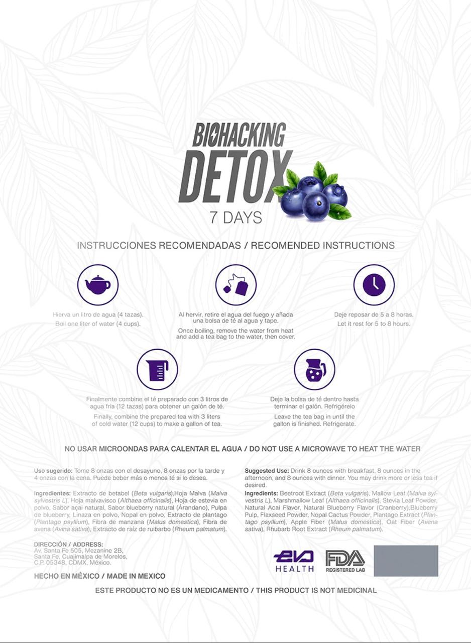 PLAN 21 DÍAS TE DETOX BIOHACKING™